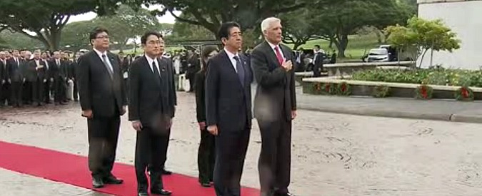 Copertina di Usa-Giappone, storico viaggio di Shinzo Abe a Pearl Harbour con Obama