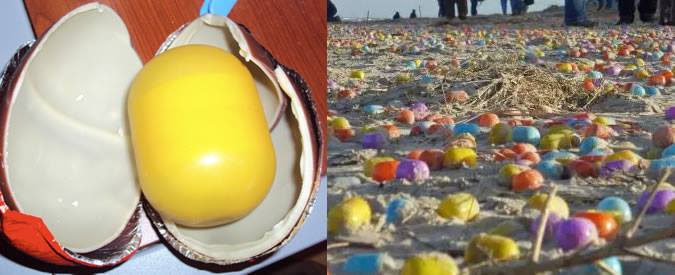 Copertina di Germania, cargo perde carico di giocattoli in mare: ovetti kinder invadono la spiaggia