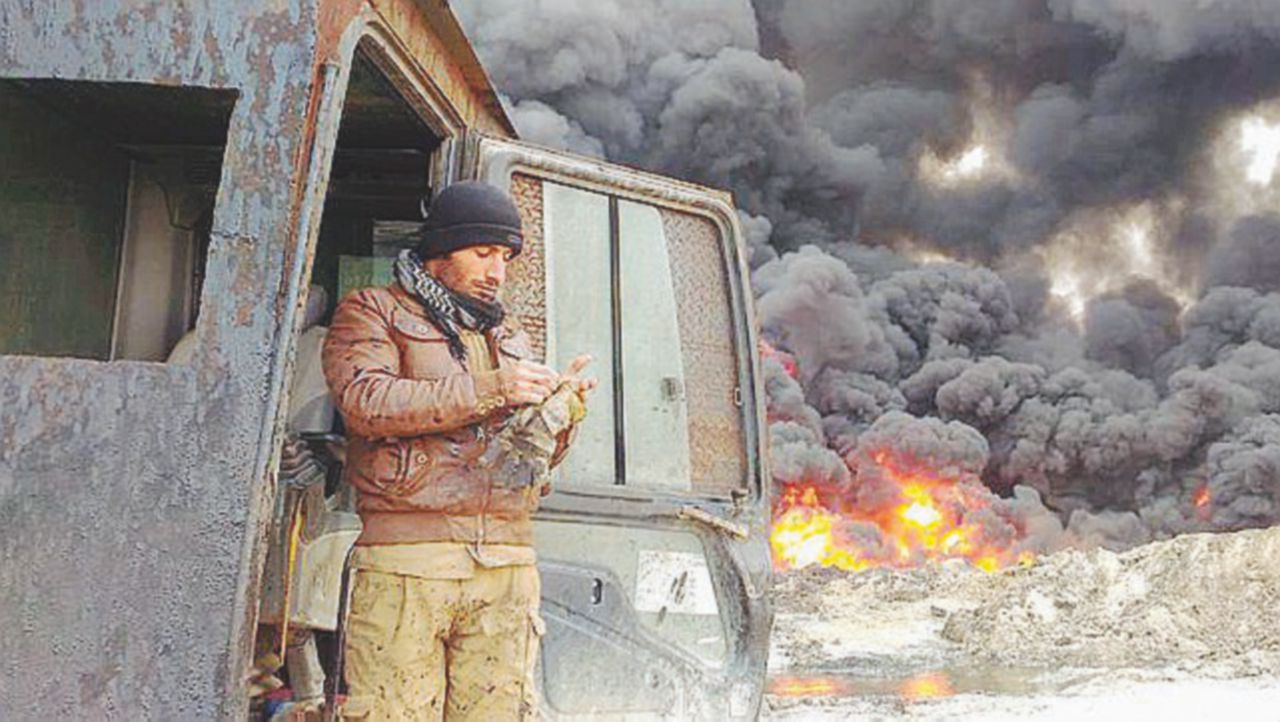 Good morning Qayyarah, dove l’inferno è un cielo nero