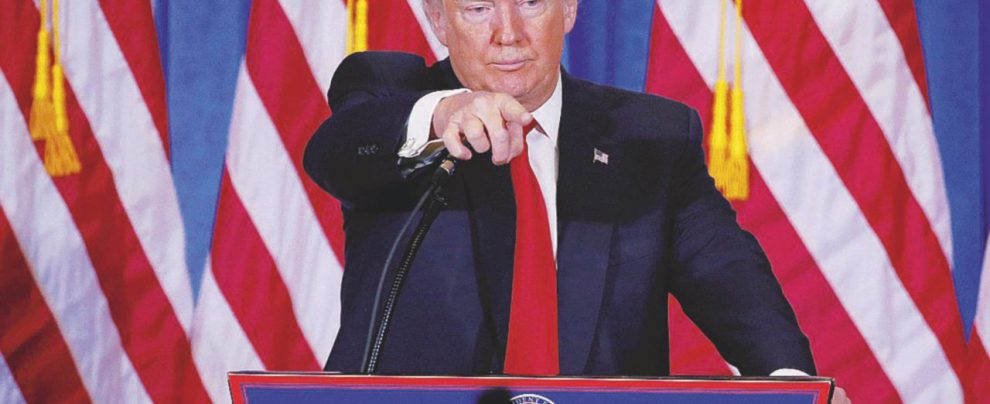 Senza freni - Donald Trump durante la prima conferenza stampa da presidente eletto - Reuters Trump alla fine ammette: dietro gli hacker c’è Mosca