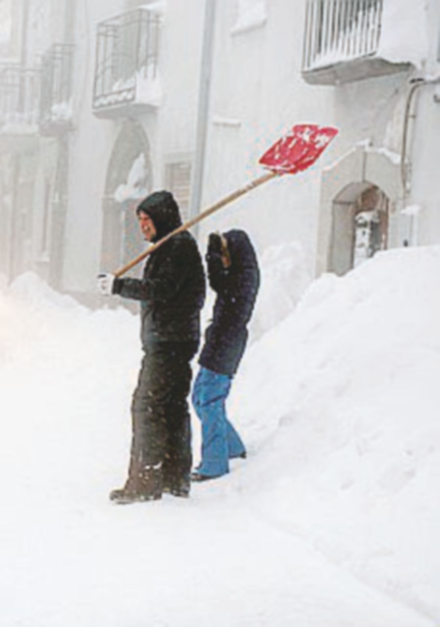 “Sulla regione 20 milioni di tonnellate di coltre bianca”