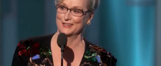 Copertina di Golden Globes 2017, Meryl Streep contro Trump: “Un potente che ha bullizzato un disabile”