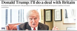 Copertina di Trump: “Brexit è una gran cosa, altri Paesi usciranno da Ue. Nato obsoleta”