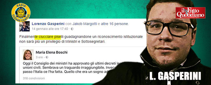 Copertina di “Boschi ciucciapiselli”, l’improbabile difesa del leghista: “E’ una battuta toscana. A Firenze vuol dire juventino”