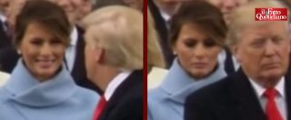 Copertina di Trump, Melania prima sorride al marito, poi improvvisamente si rattrista. E il video diventa virale