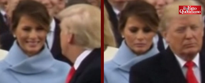 Copertina di Trump, Melania prima sorride al marito, poi improvvisamente si rattrista. E il video diventa virale