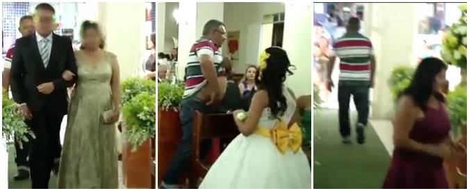 Copertina di Come Kill Bill, entra in chiesa e spara durante il matrimonio. Poi se ne va camminando