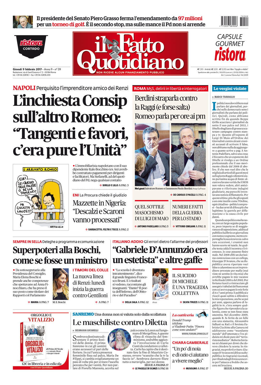 L’inchiesta Consip sull’altro Romeo: “Tangenti e favori, c’era pure l’Unità”