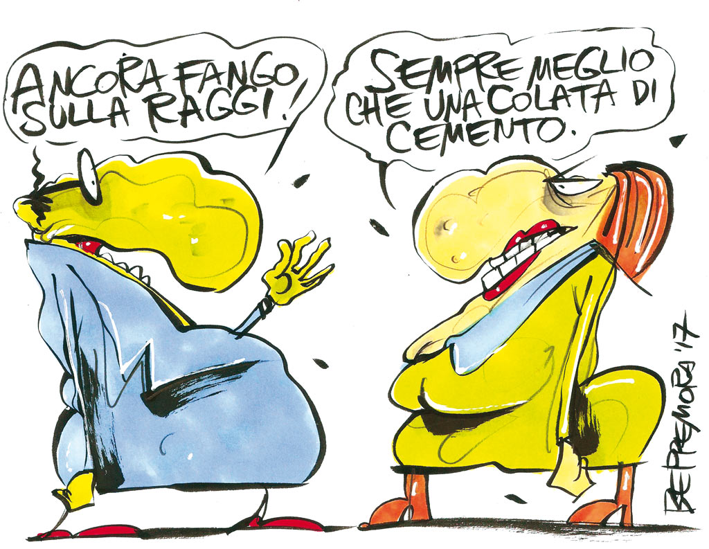 Copertina di La vignetta di Beppe Mora