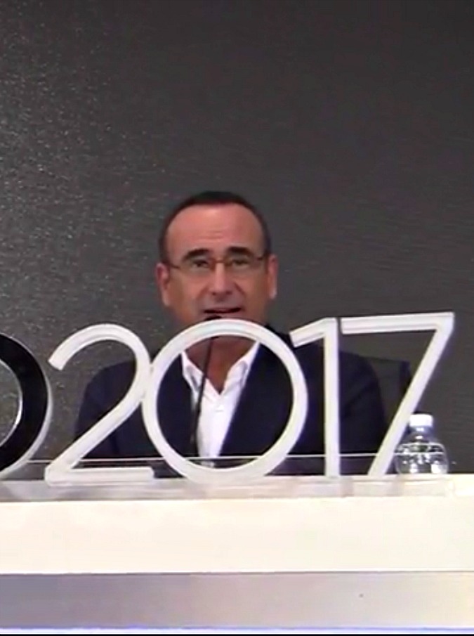 Copertina di Sanremo 2017, Carlo Conti: “La musica al centro del mio trittico”