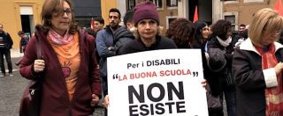 Copertina di Scuola, sit-in a Montecitorio contro legge sul sostegno ai disabili: “Nostri figli non sono bambini di serie B”