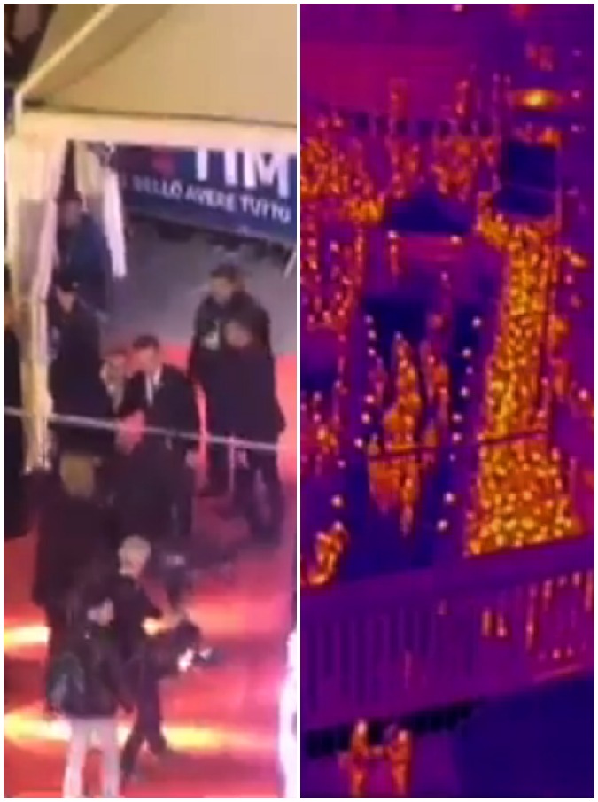 Copertina di Festival Sanremo 2017, il drone della polizia in volo sul red carpet dell’Ariston