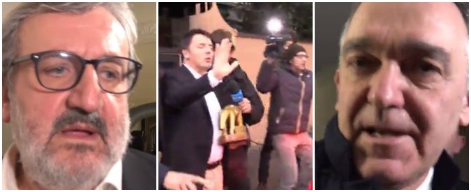 Copertina di Pd, la tarantella degli scissionisti tra conferme, perplessità e rinvii. E Renzi? Se ne va col tapiro