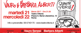 Copertina di Quante storie, lo spettacolo di Vauro e Barbara Alberti al Teatro Vittoria di Roma