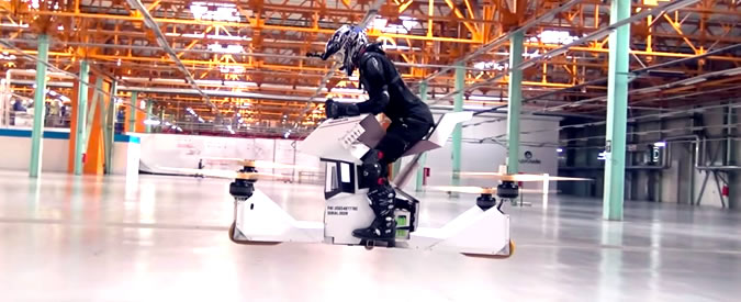 Copertina di Dal cinema alla realtà: realizzata la moto volante di Star Wars