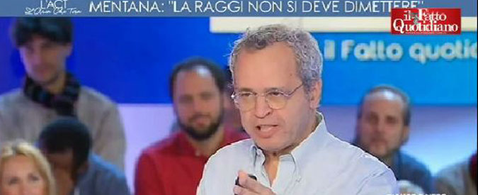 Copertina di Virginia Raggi, Mentana: “Non si deve dimettere. Il garantismo deve valere per tutti”