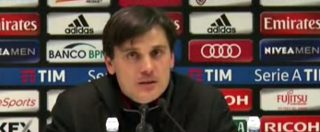 Copertina di Milan-Fiorentina, Montella: “Dedichiamo questa vittoria a Berlusconi. La sua ultima partita a San Siro…”