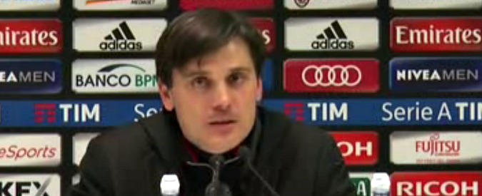 Copertina di Milan-Fiorentina, Montella: “Dedichiamo questa vittoria a Berlusconi. La sua ultima partita a San Siro…”
