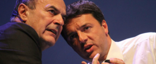 Centrosinistra, Renzi teme la sconfitta nei collegi e tratta con la sinistra. Bersani lo gela: “Cado dalle nubi”