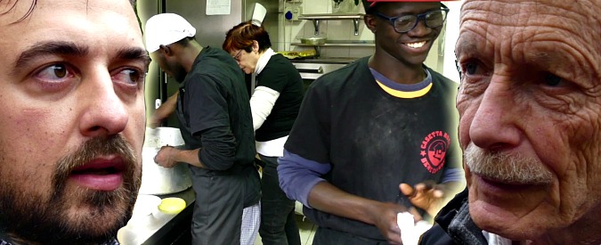 Copertina di Migranti, Erri De Luca e chef Rubio lanciano il pasto sospeso: “Italia? Paese che si regge sulla supplenza civile”