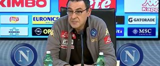 Copertina di Calcio, l’allenatore del Napoli Maurizio Sarri: “Io alla Juve? Valuto la querela”