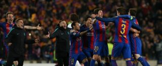 Copertina di La remuntada del Barcellona, media spagnoli: “Sono leggenda”. Contestato Psg, Thiago Motta investe tifoso – VIDEO