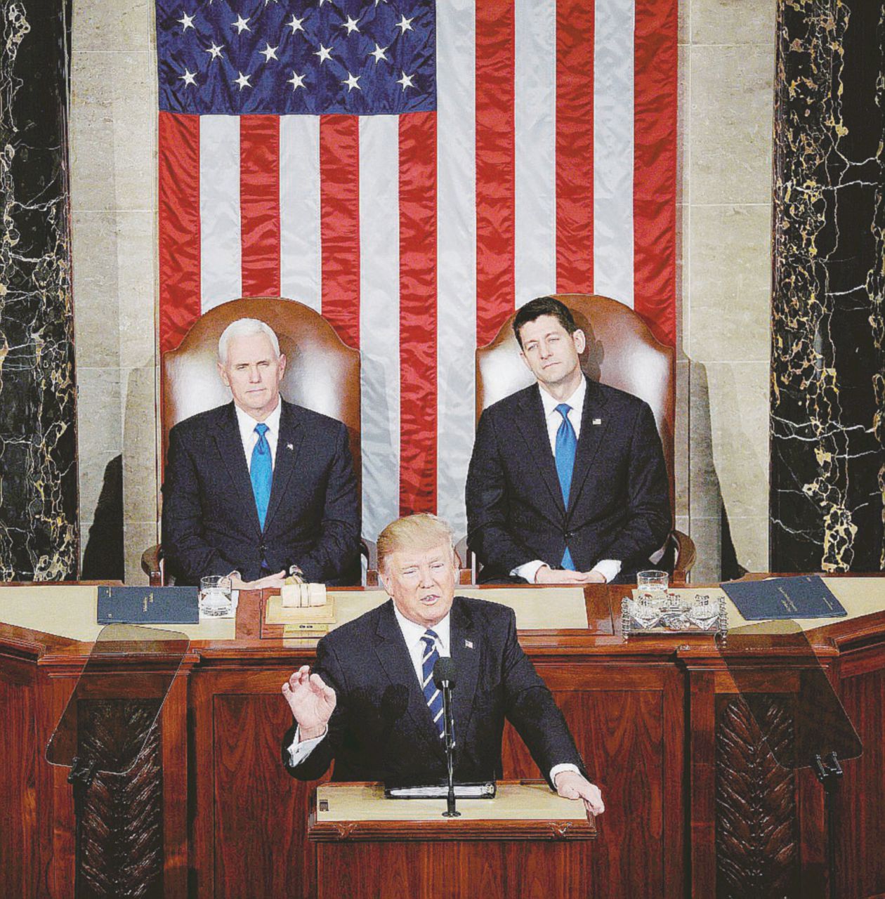 Prima volta - Il discorso di Trump davanti al Congresso - LaPresse Trump cambiaverso: “Tutti insieme per l’America”
