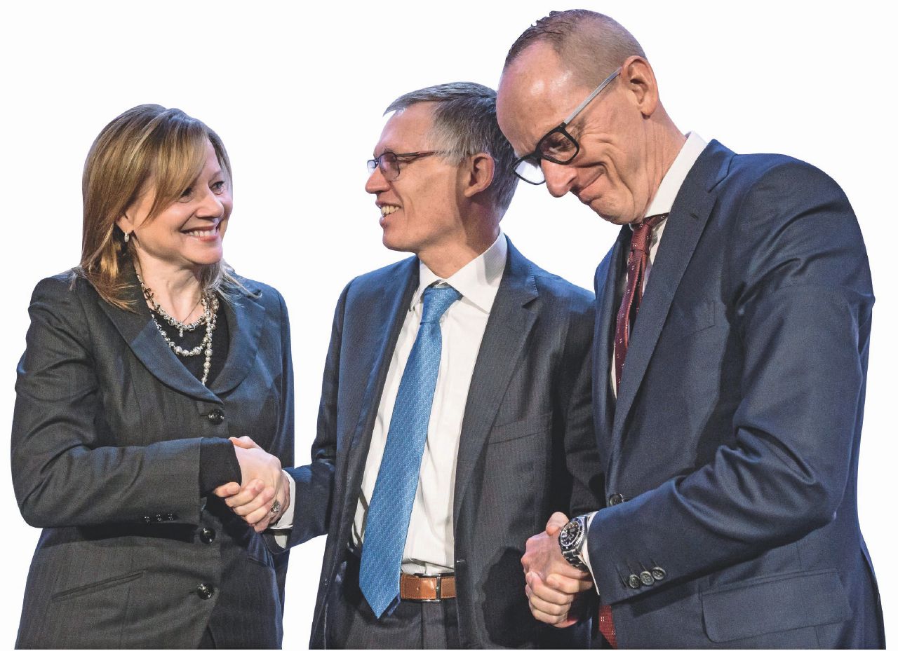 Triade - Mary Barra (Gm), Carlos Tavares (Psa) eThomas Neumann (Opel) - Ansa Peugeot-Opel: va ai francesi la “tedesca” sempre in rosso