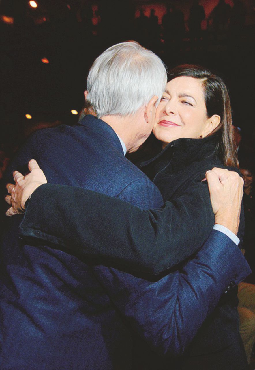 Pochi e irrefrenabili momenti di entusiasmo il lancio a Roma di “campo progressista” di Giuliano Pisapia, qui con Laura Boldrini e Roberto Speranza. A seguire, il governatore del Lazio, Nicola Zingaretti - Foto di Umberto Pizzi Pisapia pianta un Ulivo a sinistra e sradica Renzi