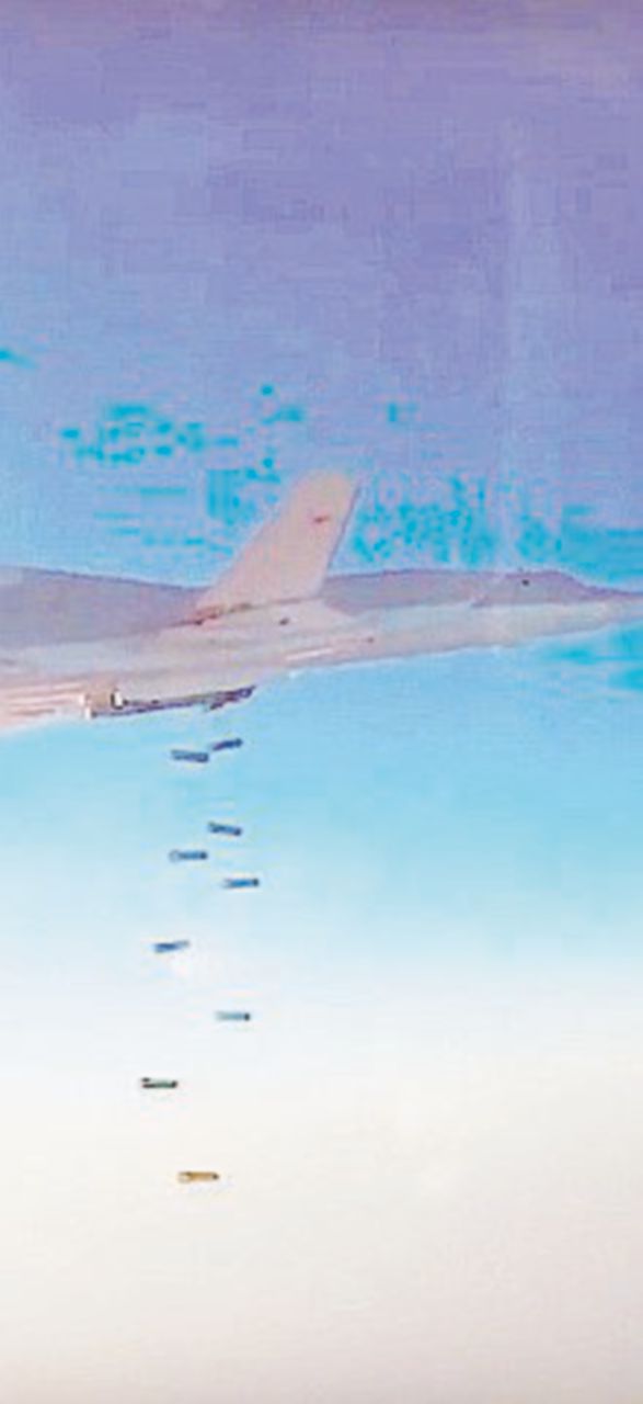Le bombe da un jet russo La battaglia infinita