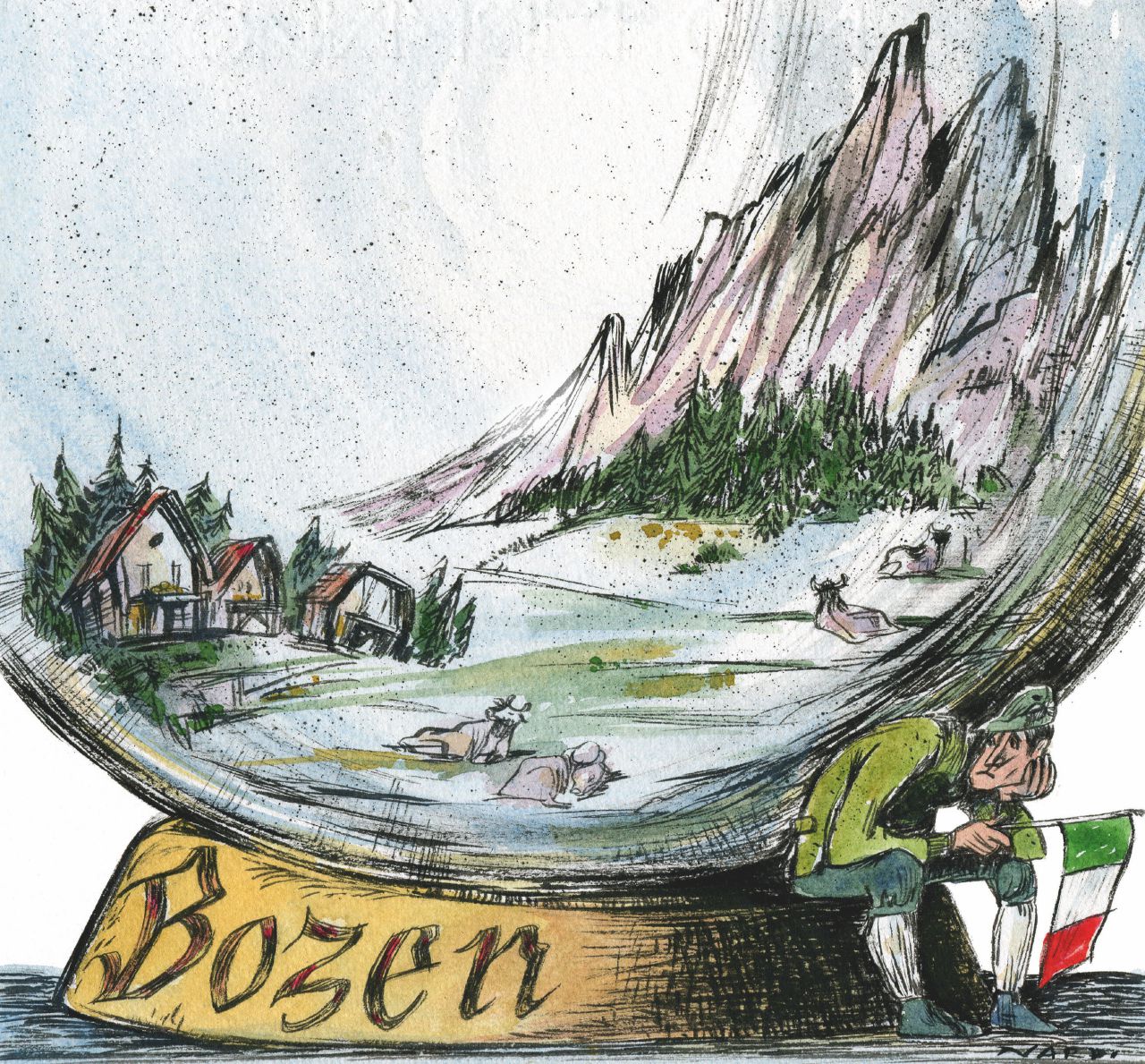 Copertina di Alto Adige, il tricolore si ritira da Bolzano