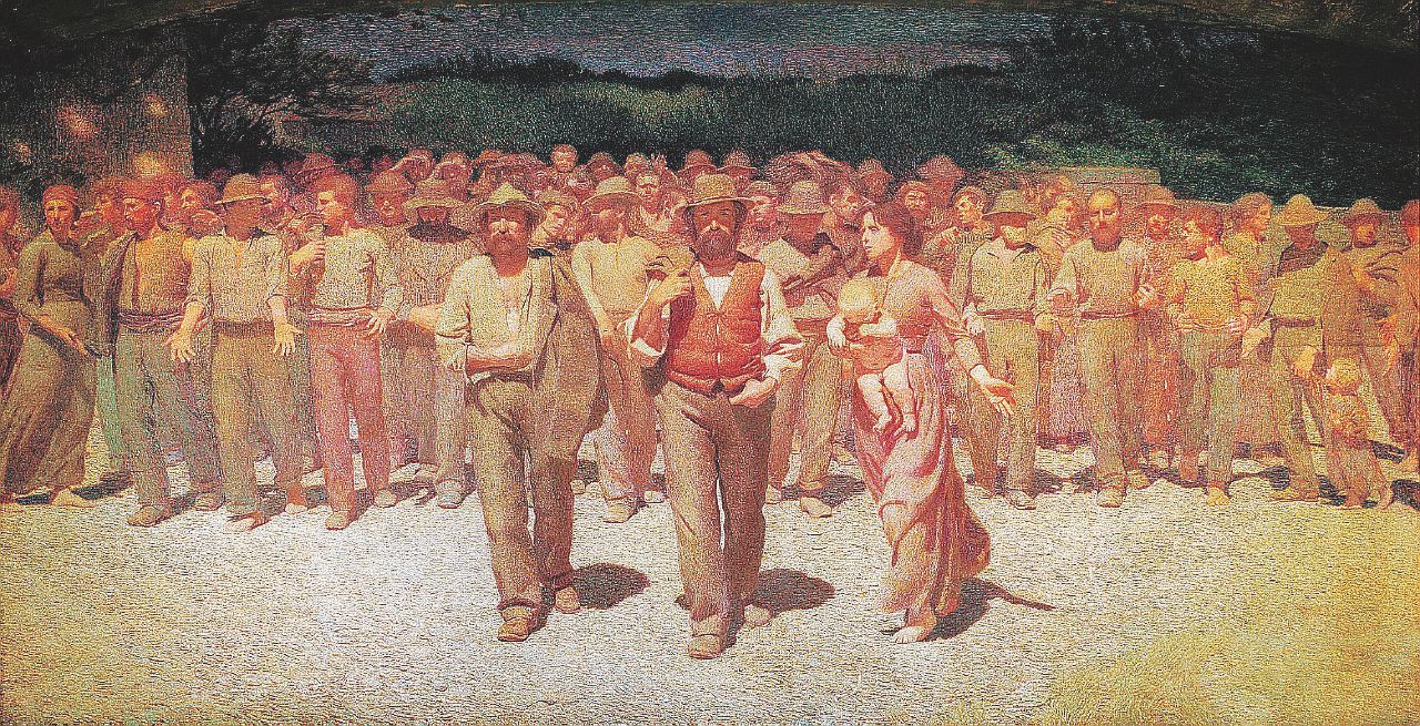 Il lavoro - “Il quarto Stato” di Giuseppe Pellizza da Volpedo - Ansa “La vita in un garage. Senza voucher finisco per strada”