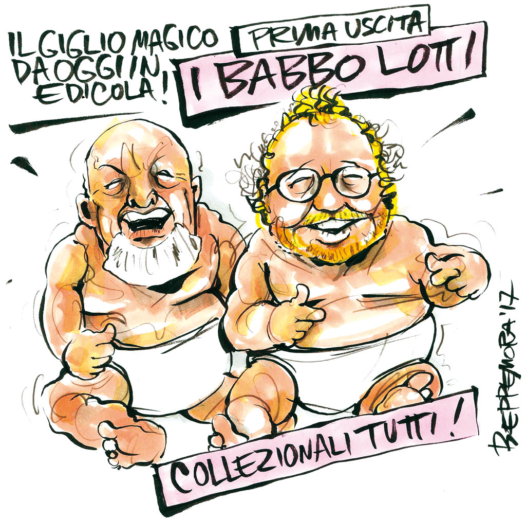 Copertina di La vignetta di Beppe Mora