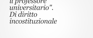 Copertina di Renzi: “Farò il professore universitario”. Di diritto incostituzionale