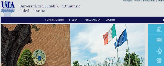 Università di Chieti-Pescara, interdetti per sei mesi rettore e direttore generale