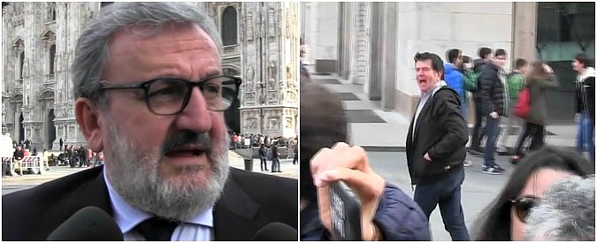 Copertina di Pd, il contestatore a Emiliano: “Basta, vai a casa”. Lui: “È un pirla, colpa di Renzi se ce ne sono in giro”