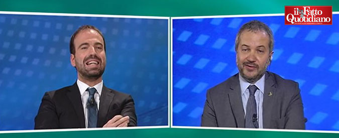 Copertina di Euro, Borghi (Lega) vs Marattin (Pd): “Ma lei insegna economia o educazione fisica?”. “Lei può portare solo il caffè in Accademia”