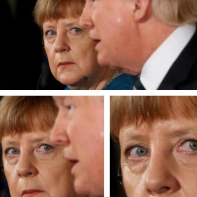 Angela Merkel-Donald Trump, Twitter e l’ironia sulla mancata stretta di mano