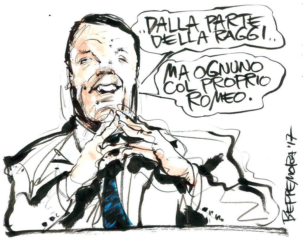 Copertina di La vignetta di Beppe Mora