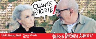 Copertina di Teatro, Barbara Alberti a Vauro: “Cosa vuole il geloso? Le corna”. Il debutto con ‘Quante storie!’ dell’insolita coppia