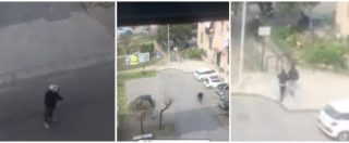 Copertina di Napoli, rapinano banca nel centro di Marano e fuggono armi in pugno: il video choc