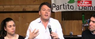 Copertina di Renzi: “M5s nel Parlamento Europeo? E’ come uno che tifa la Juve, poi la Fiorentina e infine torna juventino”
