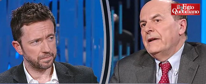 Copertina di Bersani a Scanzi: “M5s? Un centro arrabbiato che non parla con nessuno”. “Però sta crescendo tanto”