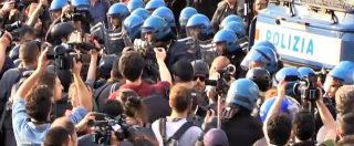 Copertina di Roma, tensione alla manifestazione Eurostop. Polizia blocca i manifestanti