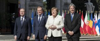 Trattati Roma, i 27 leader europei hanno firmato. Juncker: “Solo uniti saremo all’altezza delle sfide del mondo”