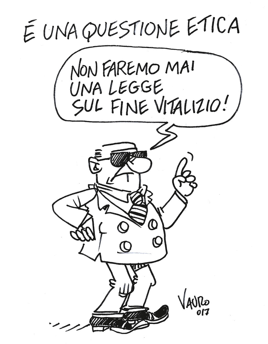 Copertina di La vignetta di Vauro