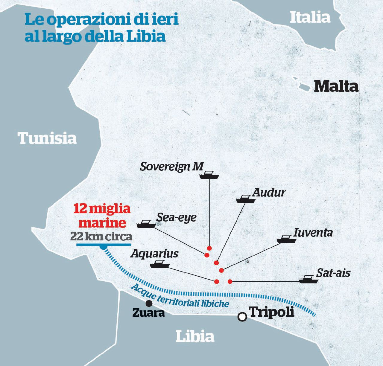 Sulle barche davanti alla Libia: “Eccoli, li stiamo salvando” Sulle barche davanti alla Libia: “Eccoli, li stiamo salvando”