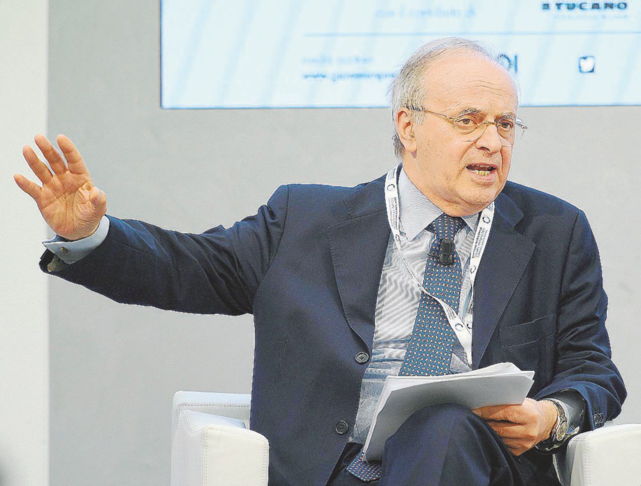 Il magistrato Piercamillo Davigo. Davigo, un anno in trincea: Renzi-bluff e l’aiutino a Canzio