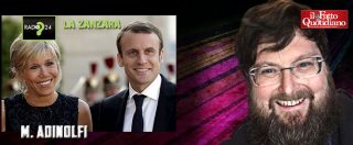 Copertina di Adinolfi: “Macron e moglie? Unione innaturale. In amore non conta età? Infatti ci si può innamorare anche di un cavallo”