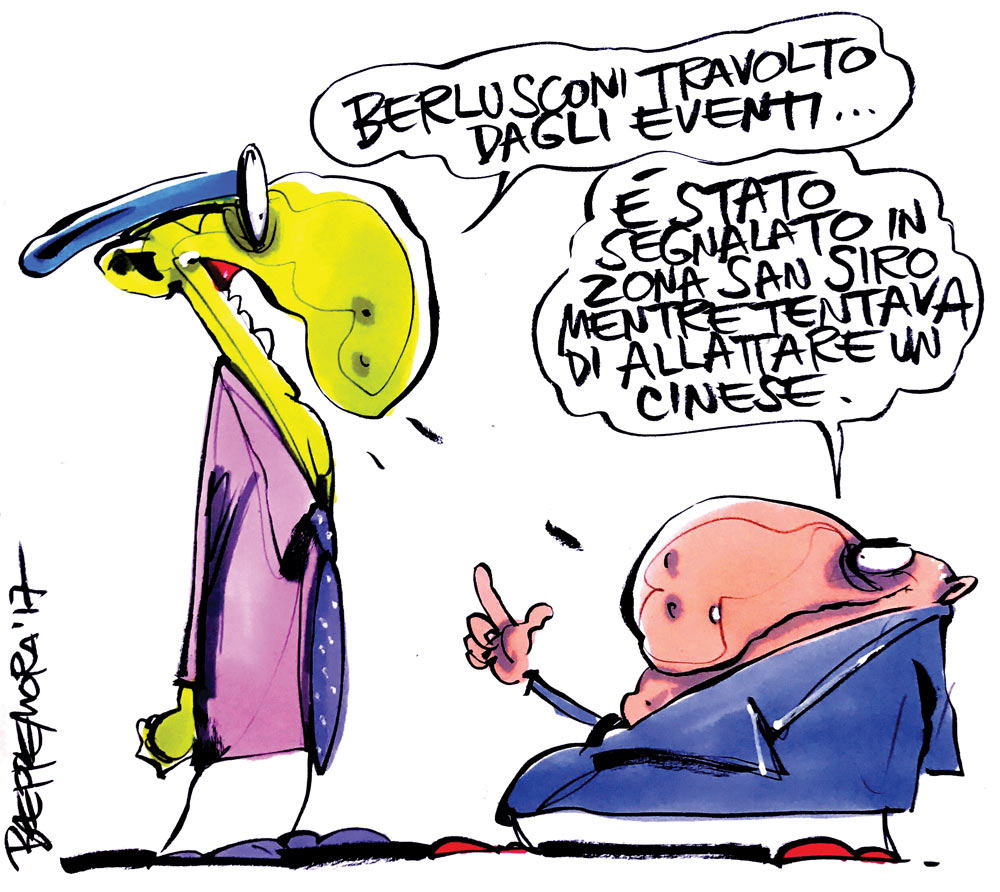 Copertina di La vignetta di Beppe Mora